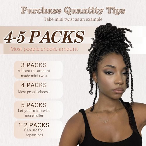 Mibeke Afro Kinky Bulk Human Hair, 4C Afro Kinky-Curly Bulk Human Hair for Twist Mini Twists Braiding and Dreadlock Extensions 50g/Pack (1B, 16 Inch)