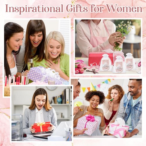 Cinnvoice 25 Set Inspirational Compact Mirror Bulk for Women Sometimes You Forget You're Awesome Motivational 2.76 Inch Small Double Sided Folding Pocket Mirror for Women Lady Mothers Day(Pink Marble)