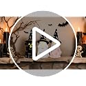 Ceramic Halloween Ghost Decorations Set of 3 with Witch Hats Lighted Indoor Decor