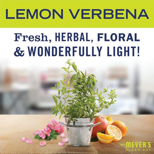 Mrs. Meyer's Clean Day Baking Soda Cream Cleaner - Cuts Grease & Scratch-Free Polish, Lemon Verbena, 16 Fl Oz