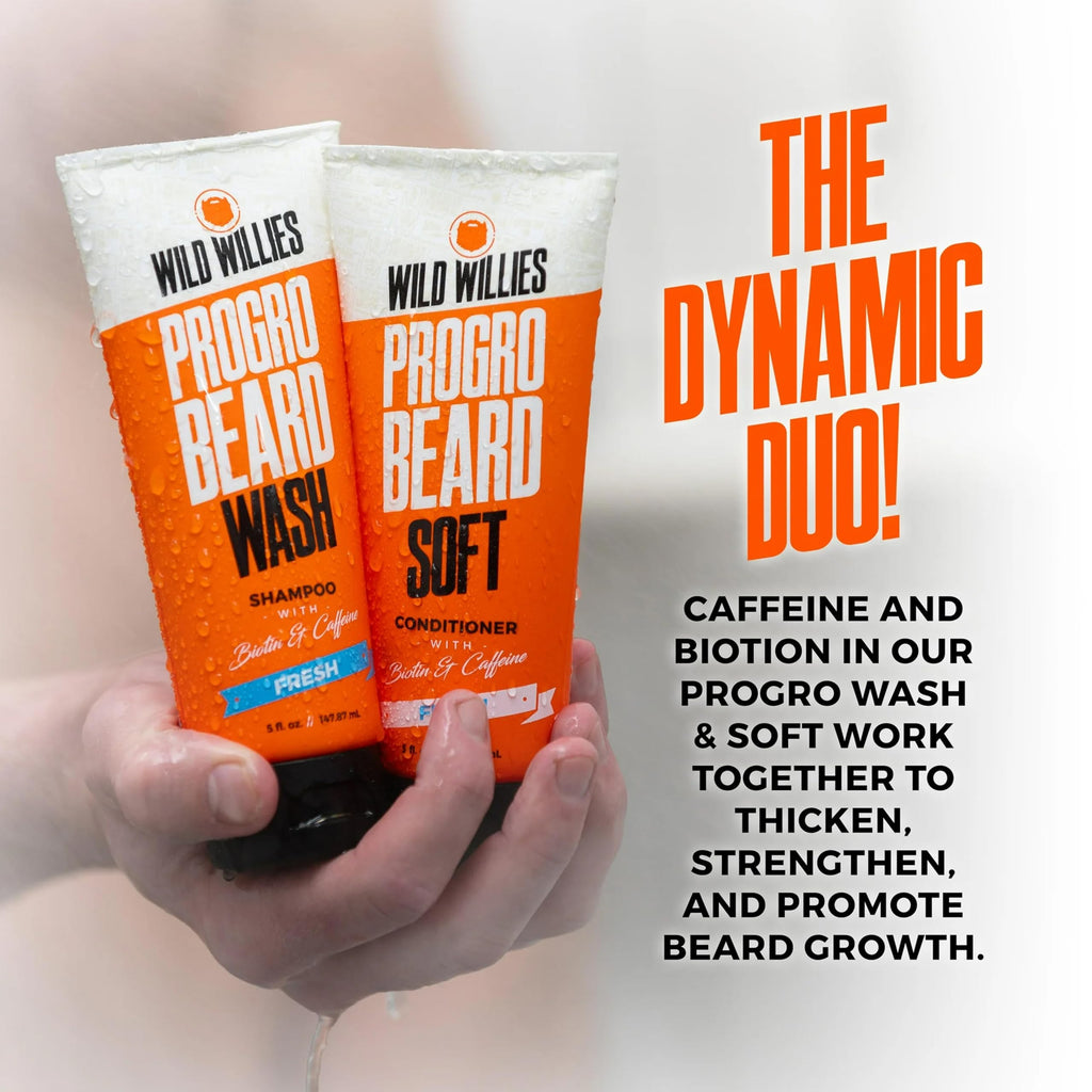 Wild Willies Beard Conditioner for Men - with Biotin & Caffeine for Soft, Healthy Growth - Made in USA - Now Larger at 5 oz Tube at Same Price - Great Beard Softener for Men Coarse Hair