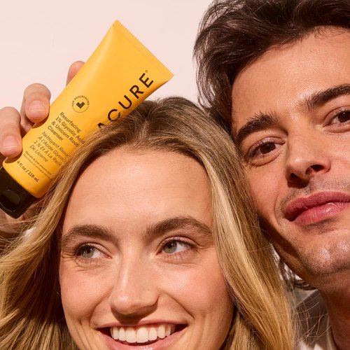 Acure Resurfacing 1% Glycolic Acid & Unicorn Root Cleanser - Exfoliating Face Wash, Glycolic Acid Cleanser for Face, Brightening Anti Aging Cream to Foam, Sulfate Free, Vegan - 4 fl oz (2 Pack)
