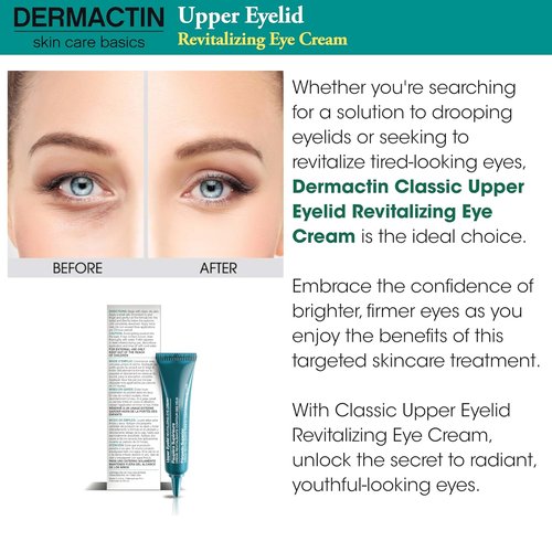 Dermactin Classic Eye Cream - Revitalizing Formula for Upper Eyelids | 1 oz.