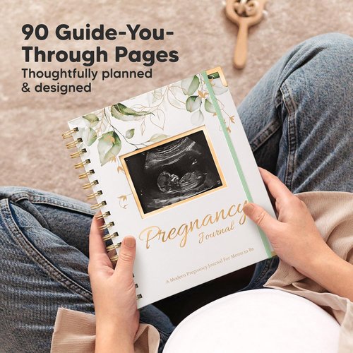 Alpine Pregnancy Journal | Beautiful 90-Page Hardcover Memory Book for First-Time Moms