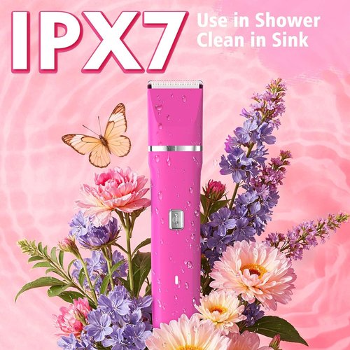 Skiennix Bikini Trimmer for Women - IPX7 Waterproof Hair Remover for Shower & Travel | 3-in-1 Design with Hypoallergenic Blades