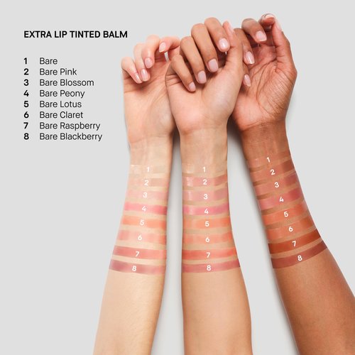 Bobbi Brown Extra Lip Tinted Balm | Hydrating Lip Treatment with Plumping + Peptide Technology, 0.08 Ounce, Bare Claret