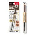 Revlon ColorStay Brow Fantasy - All-In-One Eyebrow Powder Pencil & Shaping Gel, 16HR Smudge-Proof, Dark Brown