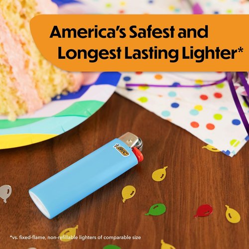 BIC Maxi Pocket Lighters - Dependable & Long-Lasting Assorted Colors | 10-Pack