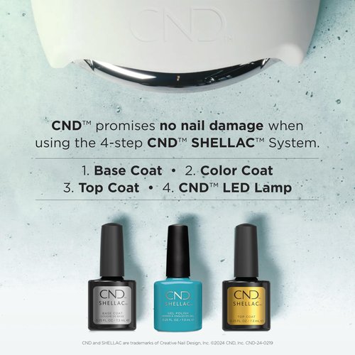 CND Shellac Gel Nail Polish Wear Extended Base Coat, First Step Adhesive Layer for Longwear NailPaints with No Nail Damage, 0.42 fl oz