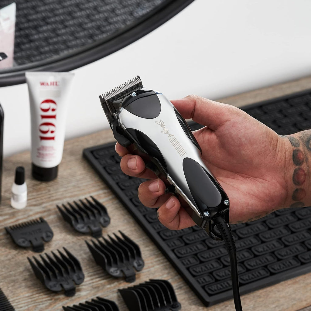 Wahl Professional Sterling 4 Clipper - Lightweight Corded Design with Adjustable Blade for Wet/Dry Hair Cutting