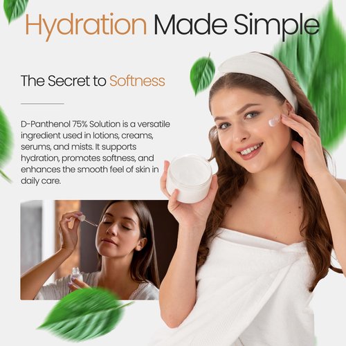 D-Panthenol Liquid 75% Provitamin B5 Solution (4 oz / 118 mL) – Provitamin B5 (D-Panthenol) 75% Solution for Skin, Hair, and Cosmetic Formulations Moisturizing Ingredient by Talsen Chemicals