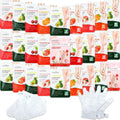 Swiffen 24 Pcs Fruits Beauty Hand Foot Mask Bulk Hydrating Hand Foot Moisturizing Gloves Shea Butter Aloe Mask for Spa Kit Beauty Skincare Galentines Day Gift for Women