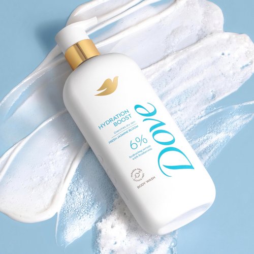 Dove Body Wash Hydration Boost Actively drenches dry skin 6% hydration serum with hyaluronic 30 Fl Oz