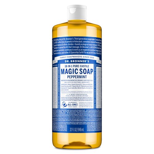 Dr. Bronner's Pure-Castile Liquid Soap - Peppermint 32oz