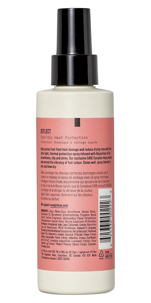 AG Care Deflect Fast-Dry Heat Protection Spray - 5 Fl Oz for Ultimate Hair Defense