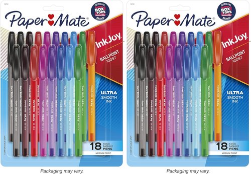 Paper Mate InkJoy Ballpoint Pens - Medium Point (1.0mm) | Assorted Colors, 36 Count Pack