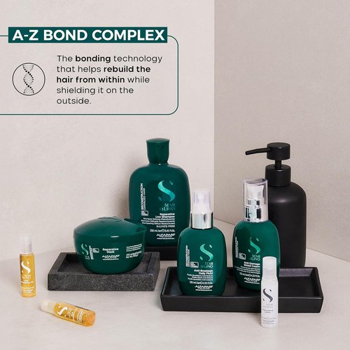 ALFAPARF MILANO Semi Di Lino Reconstruction Oil - SOS Emergency Treatment for Strengthening & Repairing Damaged Hair - Vegan Hydrating Oil (6 Vials/2.64 oz)