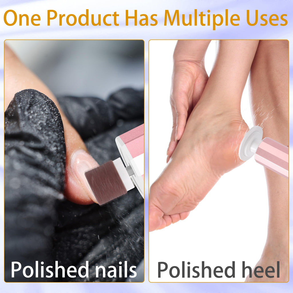 Whsdo Electric Callus Remover - 9 speeds, Foot Sander with Replacement Sandpaper Discs, Rechargeable Unisex Pedicure and Manicure Tool for Dead, Dry, chapped Skin and calluses