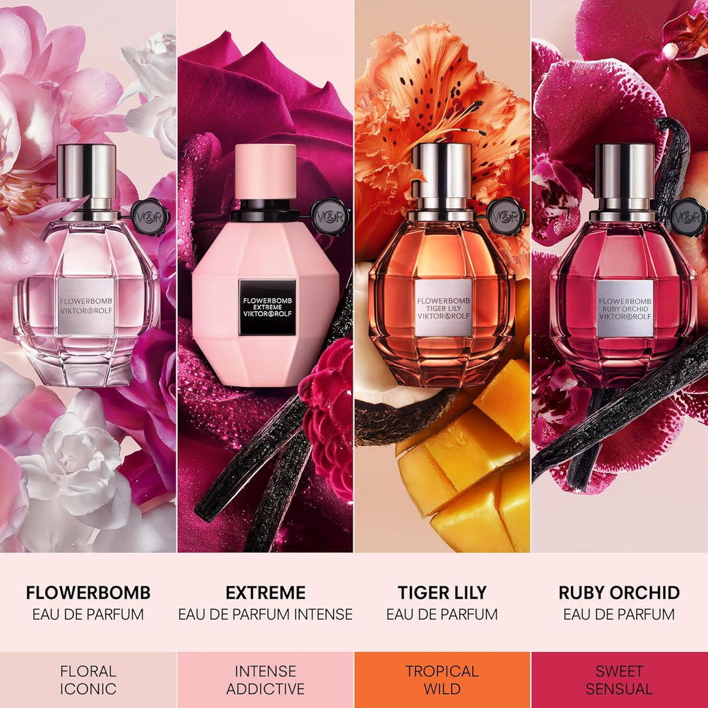 Viktor&Rolf - Flowerbomb Eau de Parfum - Women's Floral & Woody Perfume - Notes of Rose, Peony & Patchouli