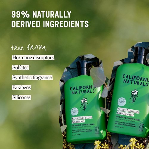 California Naturals Eucalyptus Breeze Moisture Shampoo & Conditioner Set - Hydrating Care for Dry, Damaged Hair | 20 fl oz