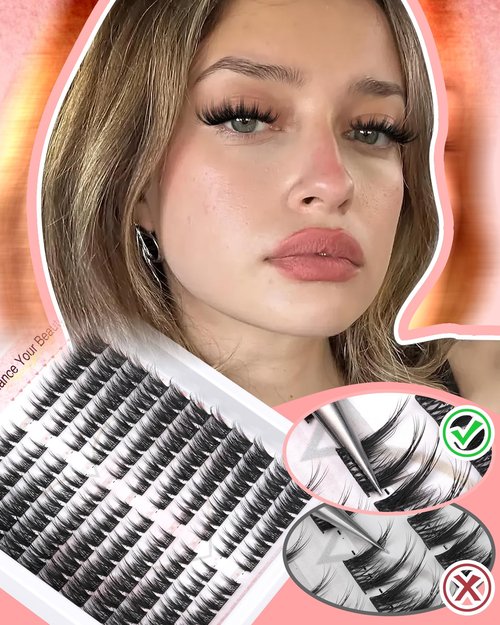 Cat Eye Lash Clusters With Spikes Manga Eyelash Clusters Wispy Cluster Eyelash Extensions C-Curly Left&Right Lash Clusters Anime Individual Lashes Pre-Mapped DIY Lash Extensions 10-18MM by Zegaine