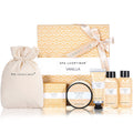 Spa Luxetique Vanilla Bath Set - 6-Piece Spa Gift for Women with Lotion, Shower Gel & Bubble Bath
