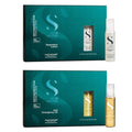 ALFAPARF MILANO Semi Di Lino Hair Repair Set | SOS Emergency Oil & Lotion for Damaged Hair - Adds Shine & Softness