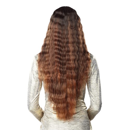 Sensationnel Butta Lace Wigs - Unit 17 Extra Wide 5 Inch Deep Parting Synthetic Preplucked Hairline Glueless Lacefront (1B OFFBLACK)