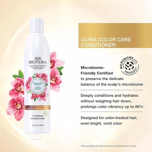 Biotera Ultra Color Care Conditioner - Prolongs Vivid Color for Treated Hair | Vegan & Sulfate-Free