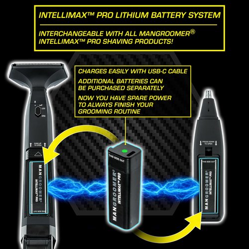 MANGROOMER - INTELLIMAX PRO Battery – New Rechargeable and Swappable INTELLIMAX PRO Battery for use in Any and All New INTELLIMAX PRO by MANGROOMER Products!