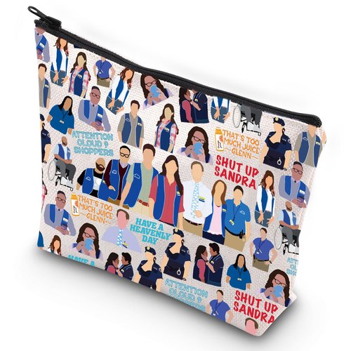G2TUP Supermarket Cosmetic Bag Jonah & Amy Fans Gift Have a Heavenly Day Dina & Cheyenne Zipper Pouch Bag Shopping Store Merch (Heavenly Day MG)