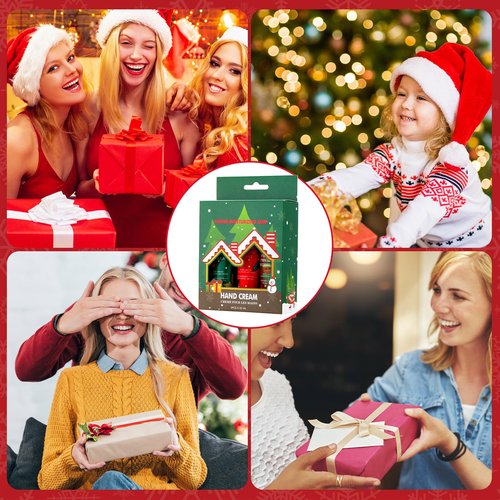 Swiffen 30 Pcs Christmas Hand Cream Gift Bulk with Gift Boxes Travel Size Moisturizing Hand Lotions for Christmas Stocking Stuffers Xmas Party Favors Holiday Gifts for Women Mom(Xmas Tree)