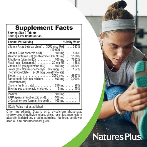 NaturesPlus Ultra Hair Tablets - Supports Healthy Hair Growth for Men & Women | 90 Sustained Release Tablets (Pack of 2)