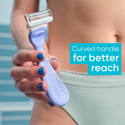 Gillette Venus Intimate Grooming Women's Razor for Pubic Hair + Body for Women, Shaving Kit for Women, 1 Body + 1 Pubic Razor