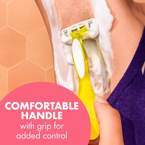 BIC Soleil 4 Escape Scented Women's Disposable Razors, 4 Blades, Comfortable Shave, Citrus Scented Handle Shaving Razors for Women, 10 Count