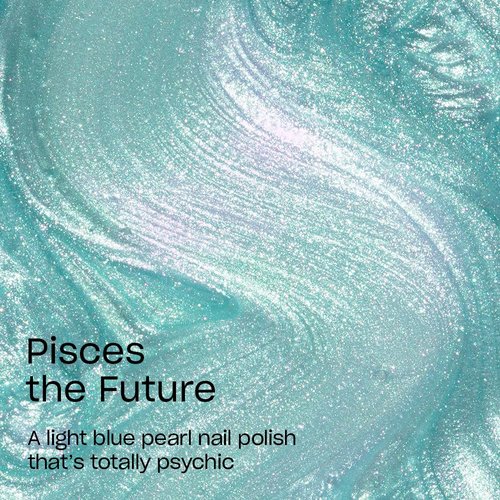 OPI Nail Lacquer Pisces the Future | Sheer Soft Blue Pearl Chip Resistant Nail Polish | Big Zodiac Energy Collection