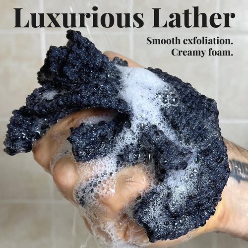 Japanese Exfoliating Washcloth - Made in Japan, 100% Nylon Shower Towel, A Body Wash Cloth for All Skin Types. x1-Pack