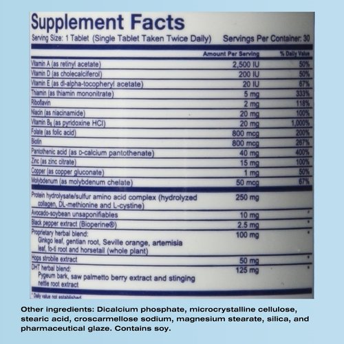 Mediceuticals HairGain - Unisex Supplement - 60 Tablets