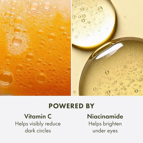 Origins GinZing Brightening Eye Cream - Vitamin C & Niacinamide for Dark Circles | 0.5 Fl Oz