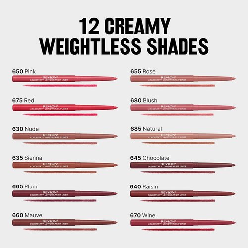 Revlon Colorstay Lip Liner - Longwear, Smooth Application in 630 Nude | 0.01 oz