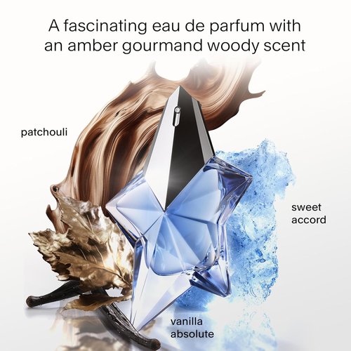 Mugler Angel Eau de Parfum | Women's Ambery & Woody Perfume with Bergamot, Praline & Patchouli - Long Lasting