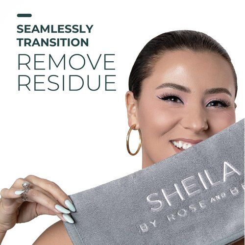 Rose and Ben Beauty Sheila Brush Towel for Brush Cleaning | Reusable, Hygienic