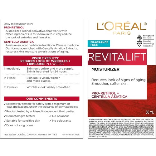 L’Oreal Paris Revitalift Anti-Aging Face & Neck Cream - Smoothing, Firming Moisturizer, 1.7 Oz