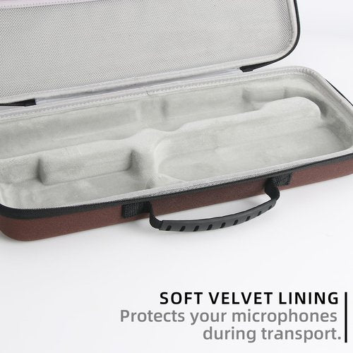 Guganas Hard travel Case Compatible with Dyson Airstrait Straightener, Carrying storage Bag for Airstrait HT01. (Brown)