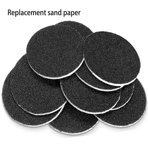 LIERKISS 120pcs Replacement Sandpaper Discs for Electric Foot File Professional Replaceable Sandpaper Refill Discs for Electric Callus Remover to Remove Callus Dead Cracked Skin Remover
