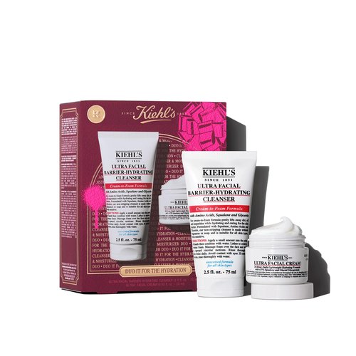 Kiehl's Duo Hydration Skincare Gift Set, $45 Value Skincare Gift, Set Includes Face Cream and Wash for Hydrated Skin, Travel Size Face Moisturizer and Wash