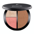 IT Cosmetics Anti-Aging Matte Radiance Luminizer & Brightening Blush Palette - Hydrolyzed Collagen & Silk Peptides