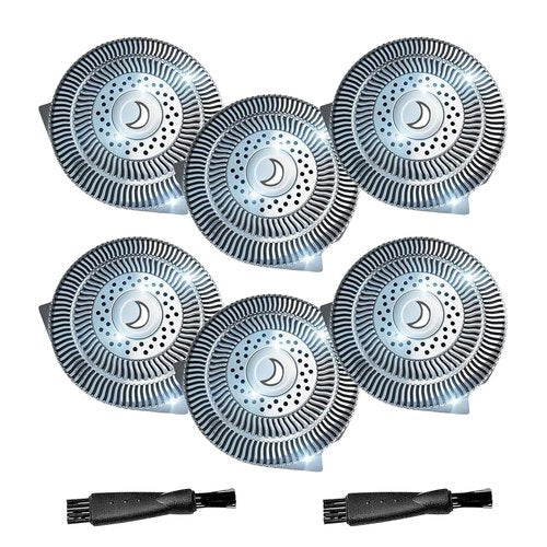 Philips Norelco HQ9 Replacement Shaver Heads - 6 Pack Compatible Blades for Electric Shaving Models