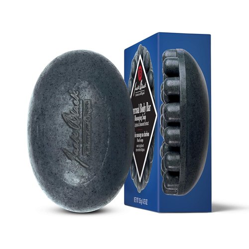 Jack Black Charcoal Body Bar - Exfoliating Massaging Soap for Deep Cleansing | 7 oz