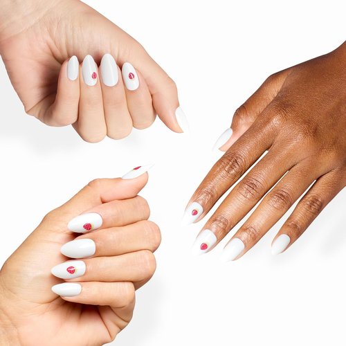 OPI Press On Nails - Short Round, Squoval & Almond Styles | 30 Count with Glue | Long Lasting & Reusable